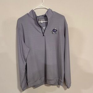 TCU Peter Millar Qrt Zip